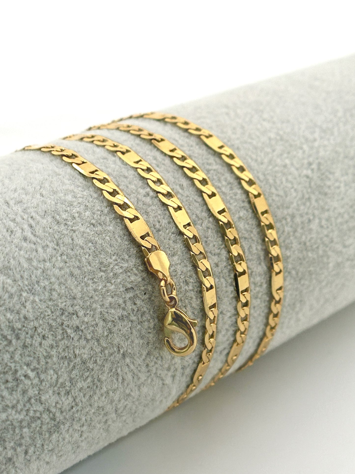 CADENA TRES POR UNO ESPEJO PLANA 60CM 3,5MM