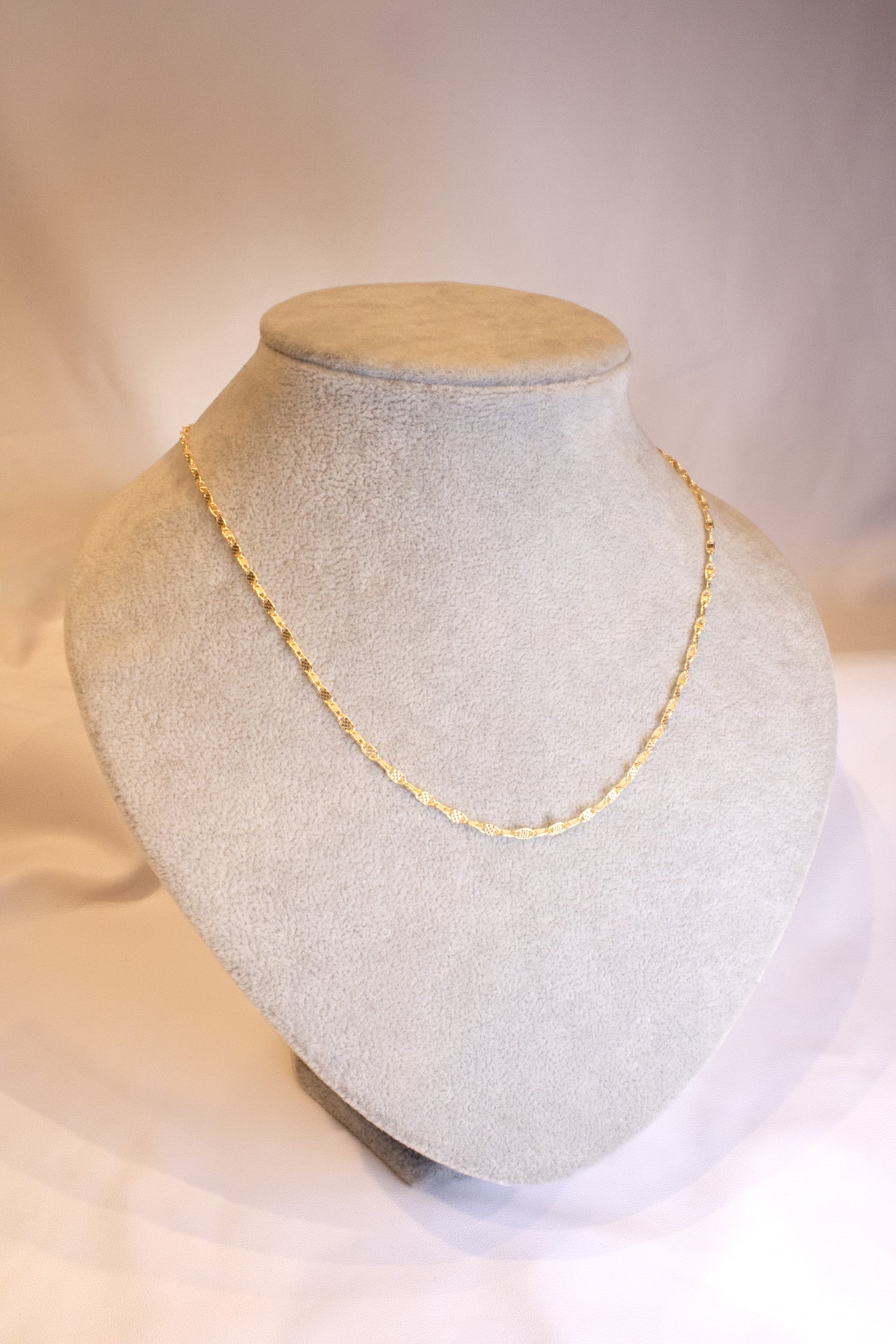 CADENA ESPEJO TALLADA 60CM 3MM