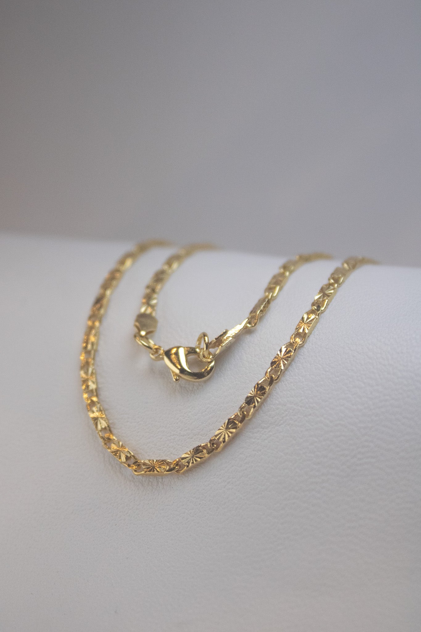 CADENA PLANA DESTELLOS DIAMANTADA  60CM 2MM