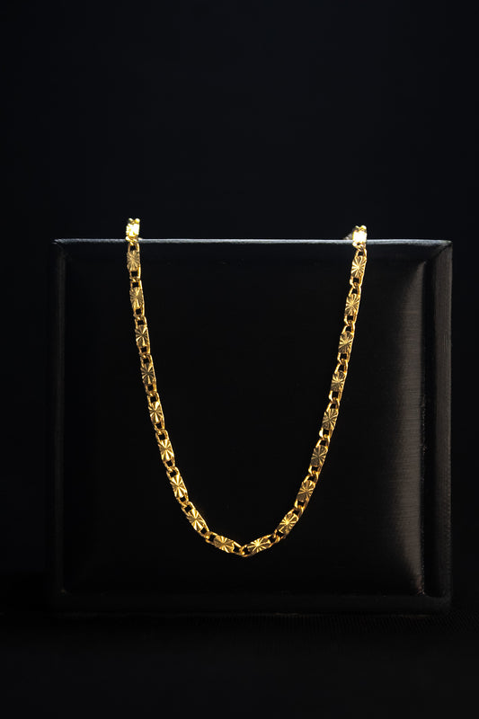 CADENA PLANA DESTELLOS DIAMANTADA  60CM 2MM