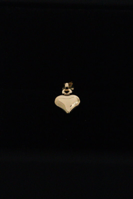 DIJE CORAZON INFLADO LISO PEQUEÑO