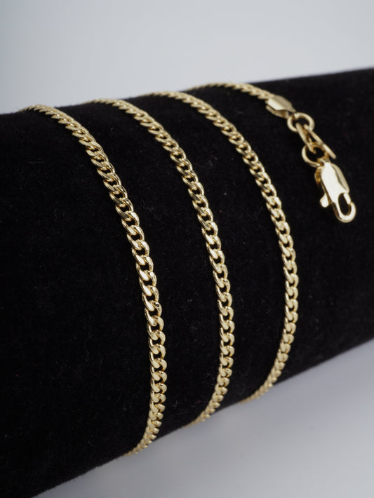 CADENA CUBANA MACIZA 60CM 2MM