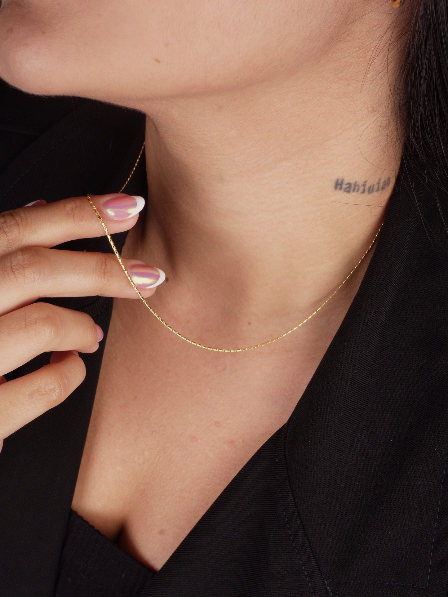 CADENA TUBITOS 45CM 1MM