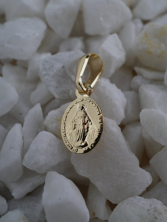 DIJE MINI MEDALLA VIRGEN MILAGROSA