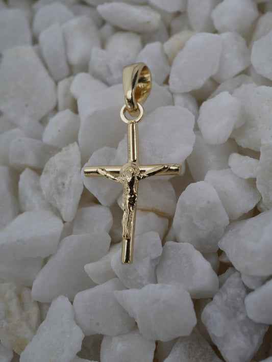 DIJE CRUZ CRISTO LISO PEQUEÑO