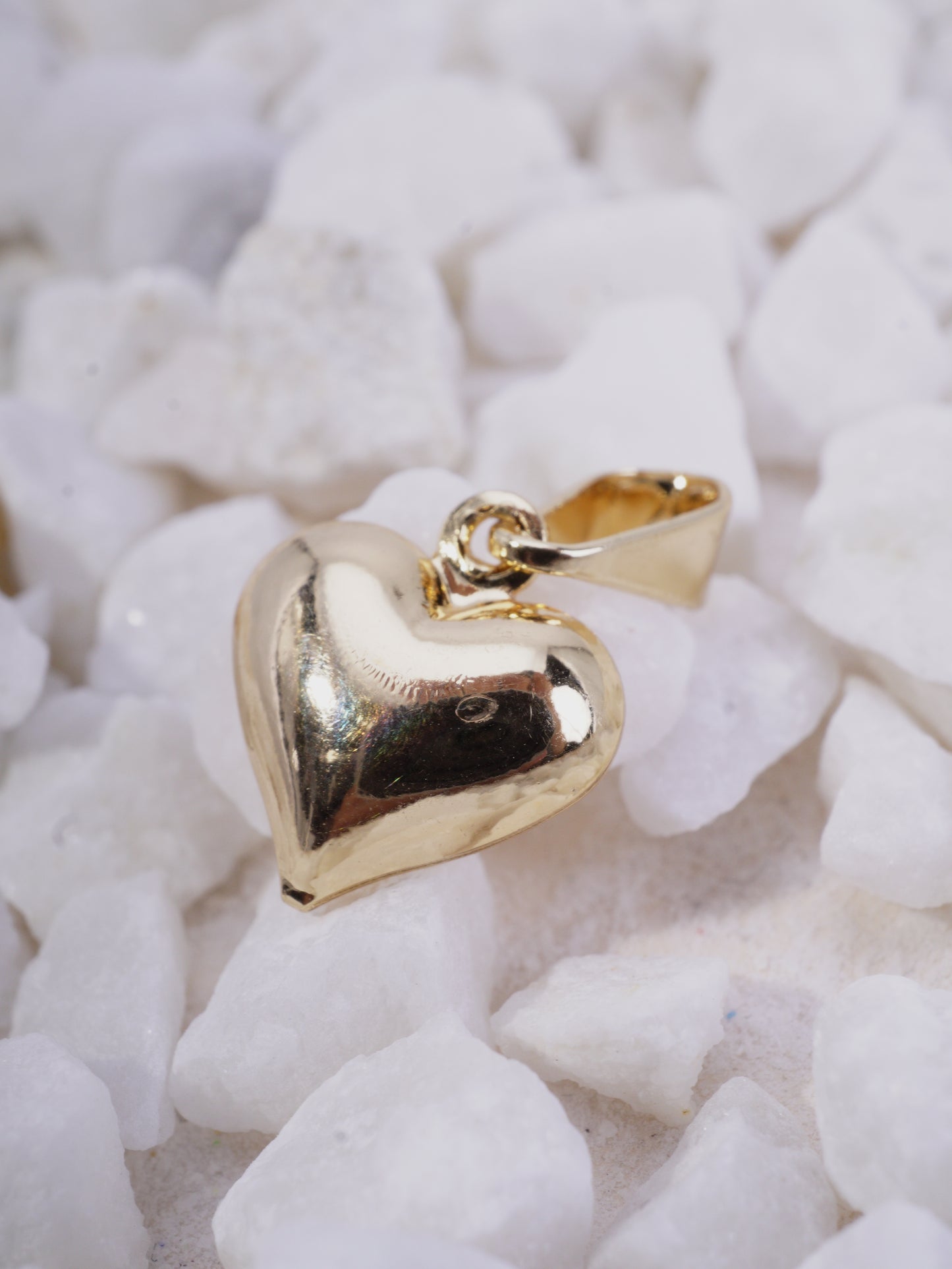 DIJE CORAZON INFLADO LISO MEDIANO