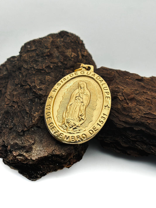 DIJE MEDALLA VIRGEN GUADALUPE GRANDE