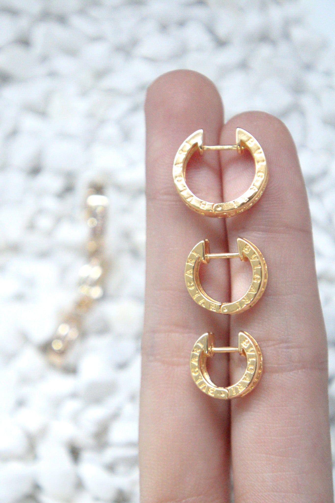 CANDONGAS BVLGARI 1,2CM CIRCON BLANCO