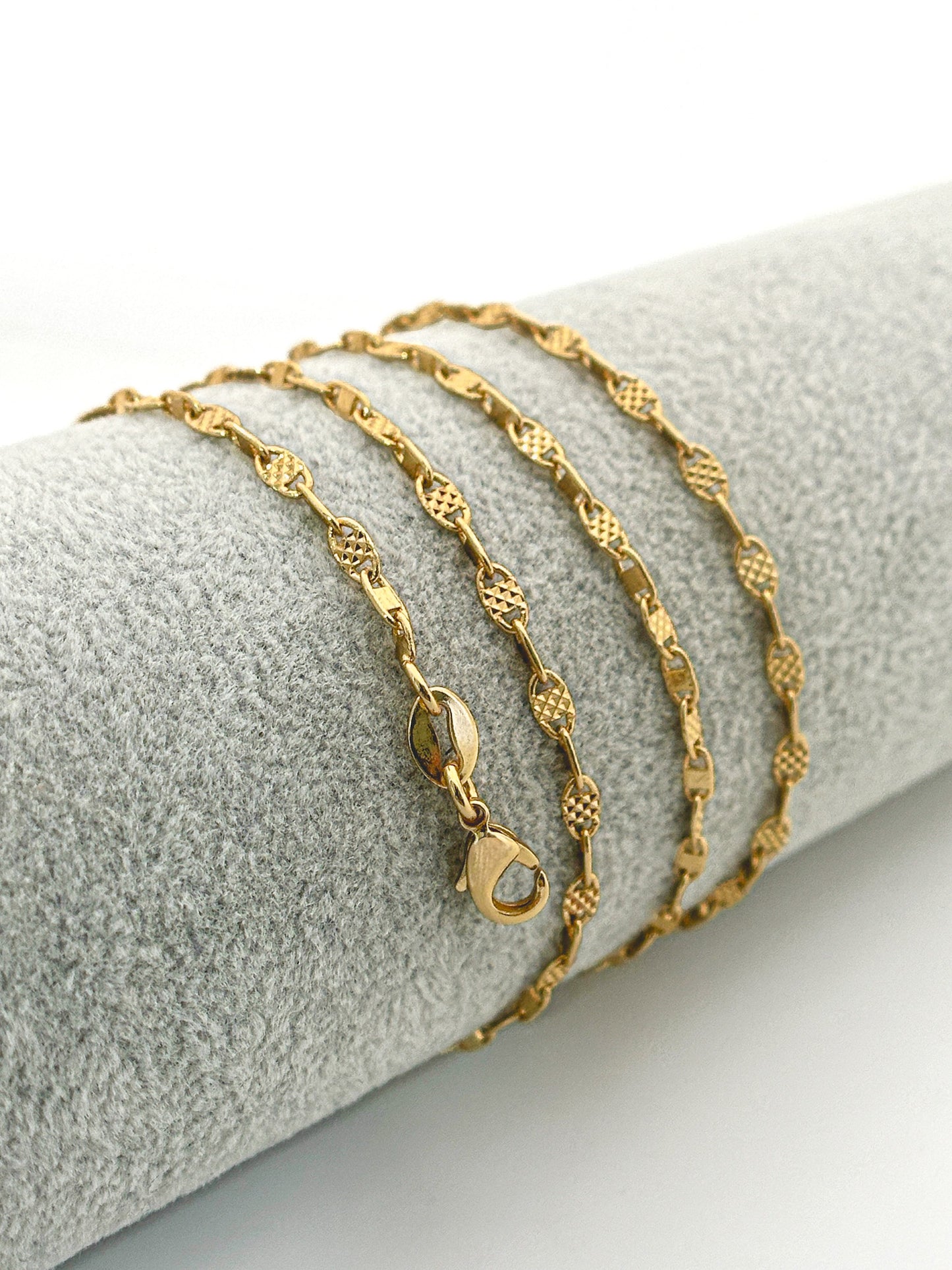 CADENA ESPEJO TALLADA 60CM 3MM