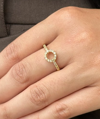 ANILLO CIRCULO CIRCON BLANCO DM