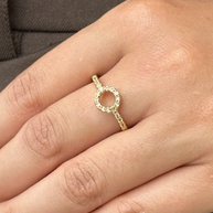 ANILLO CIRCULO CIRCON BLANCO DM