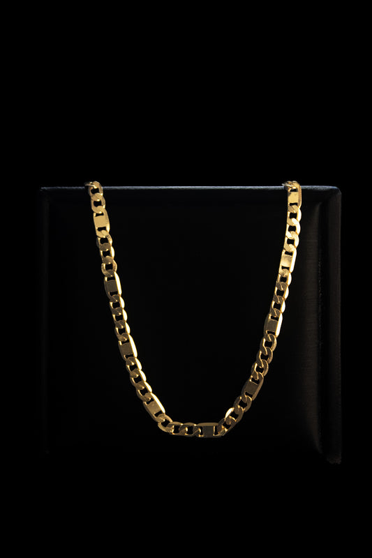 CADENA TRES POR UNO ESPEJO PLANA 60CM 3,5MM