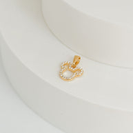 DIJE MICKY SILUETA CON CIRCON BLANCO DM