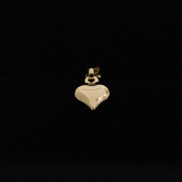 DIJE CORAZON INFLADO LISO PEQUEÑO