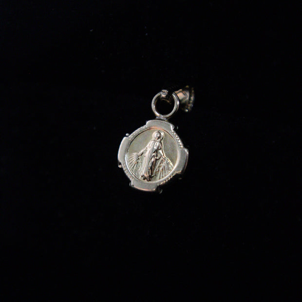 DIJE MEDALLA VIRGEN MILAGROSA PEQUEÑO BORDE RECTO 0,55GR