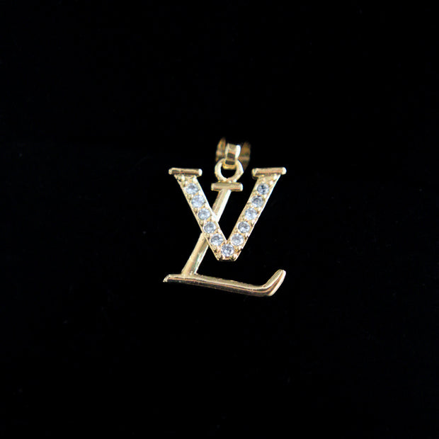 DIJE LOUIS VUITTON CIRCONES BLANCOS
