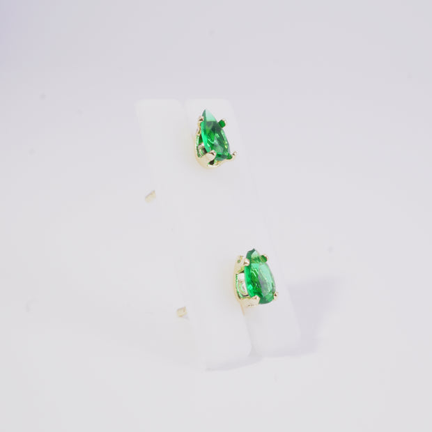 TOPO GOTA EN CIRCON VERDE