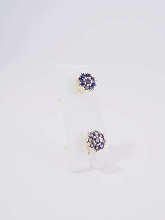 TOPO MINI FLOR CIRCON AZUL