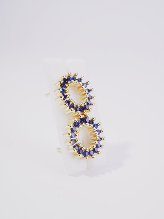 TOPO REDONDO SILUETA CIRON AZUL, NEGRO Y VERDE