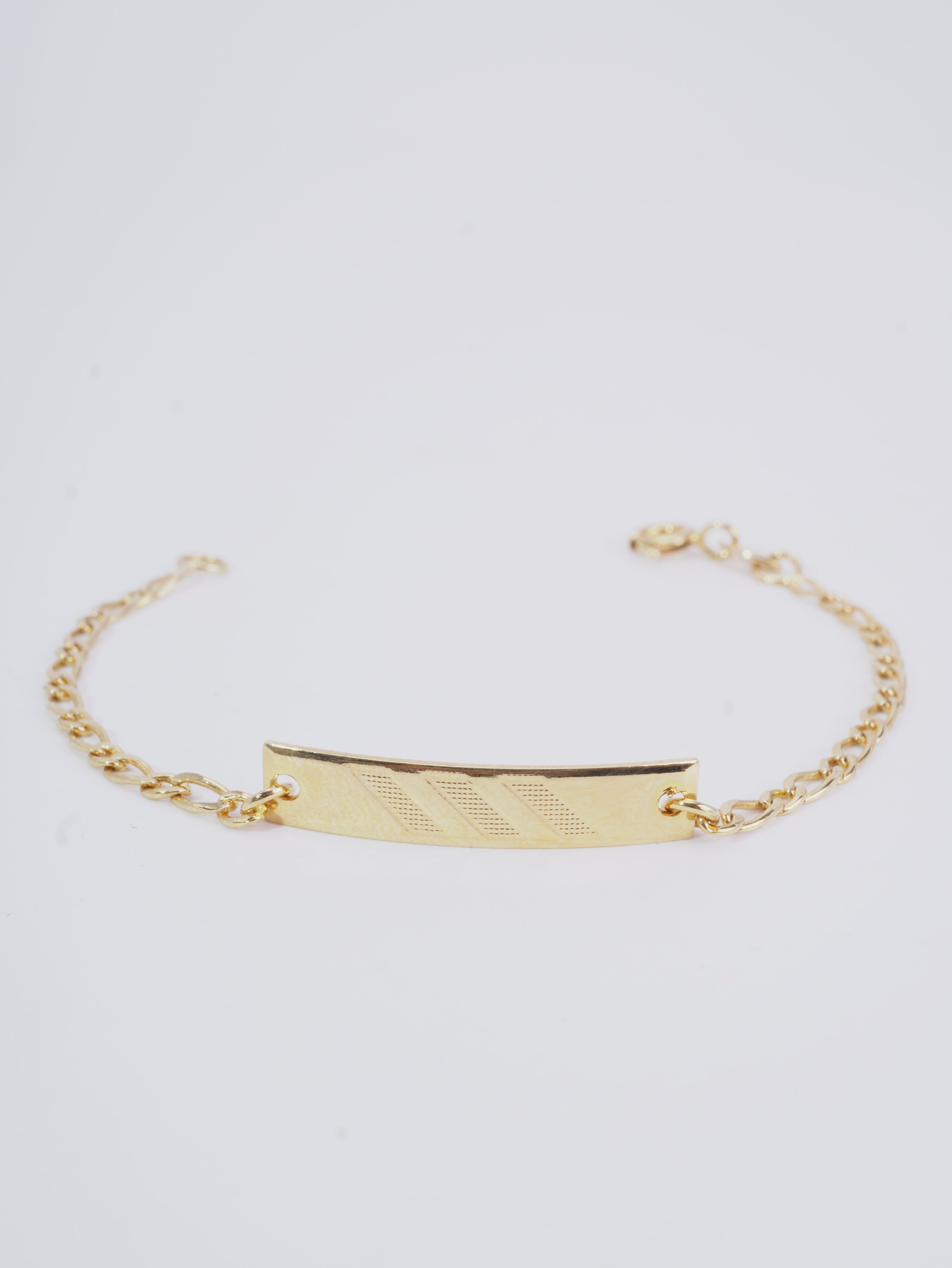 PULSERA PLACA BEBE PLACA TALLADA