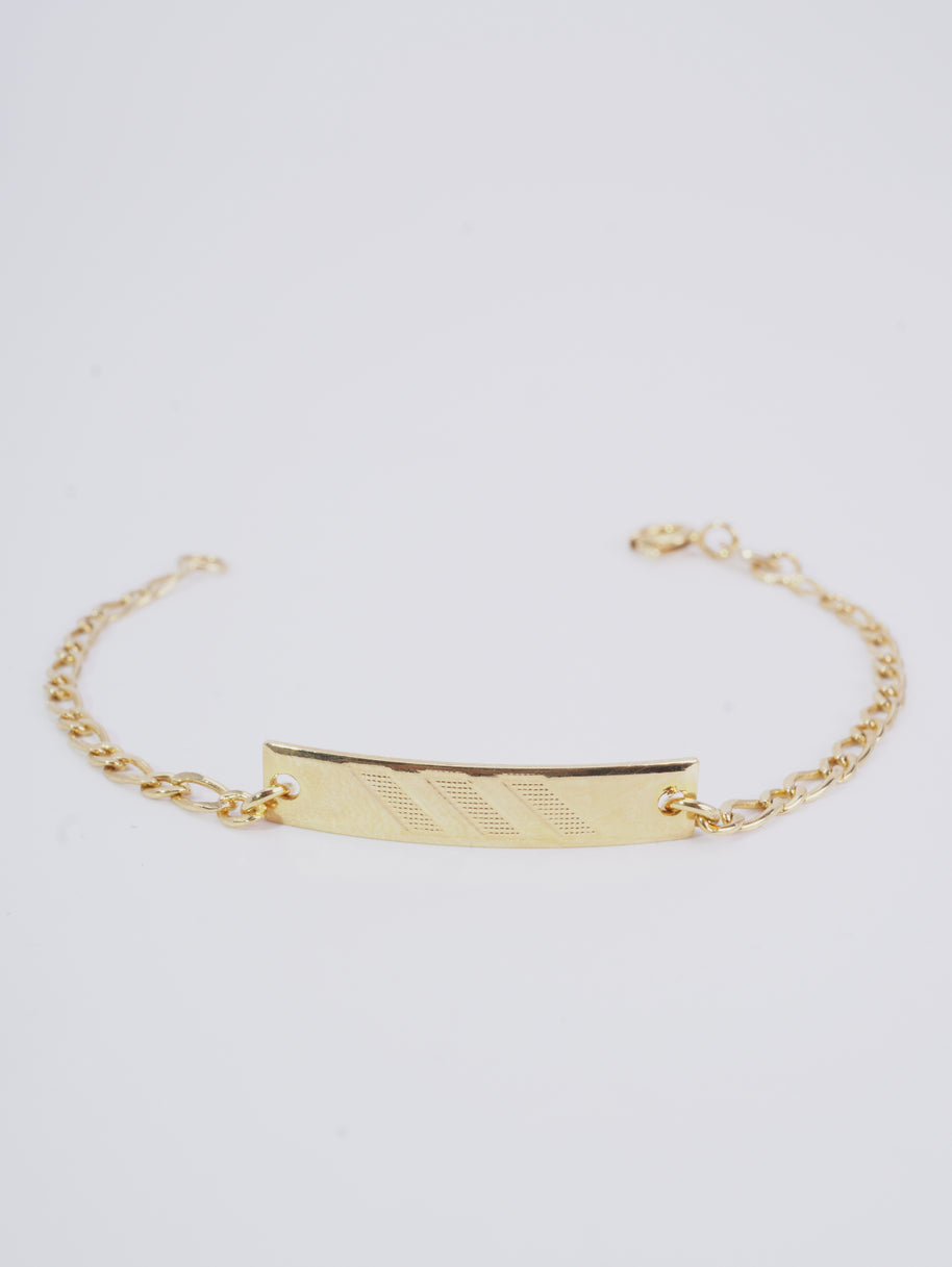 PULSERA PLACA BEBE PLACA TALLADA