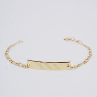 PULSERA PLACA BEBE PLACA TALLADA