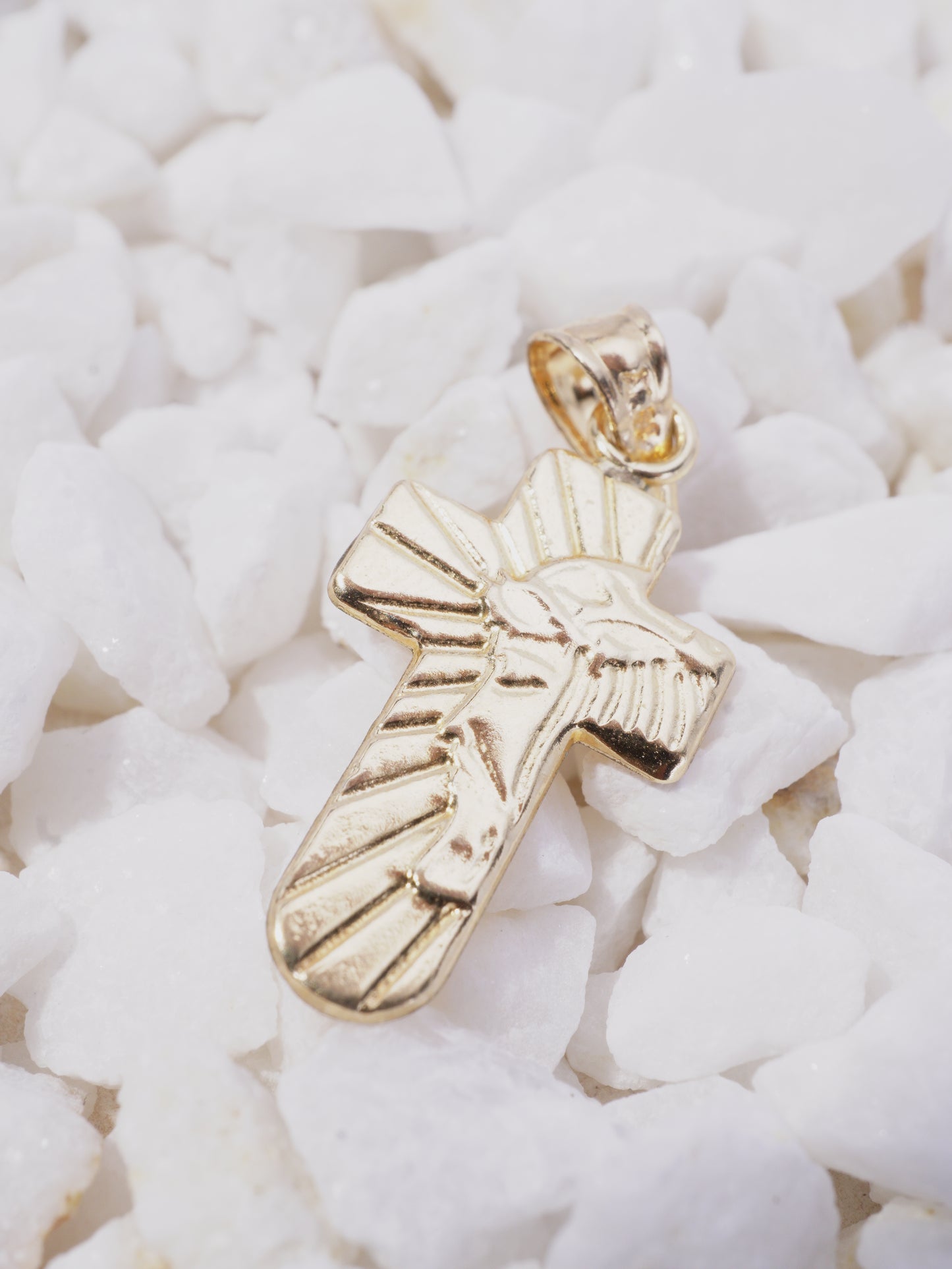 DIJE CRUZ ROSTRO CORONA