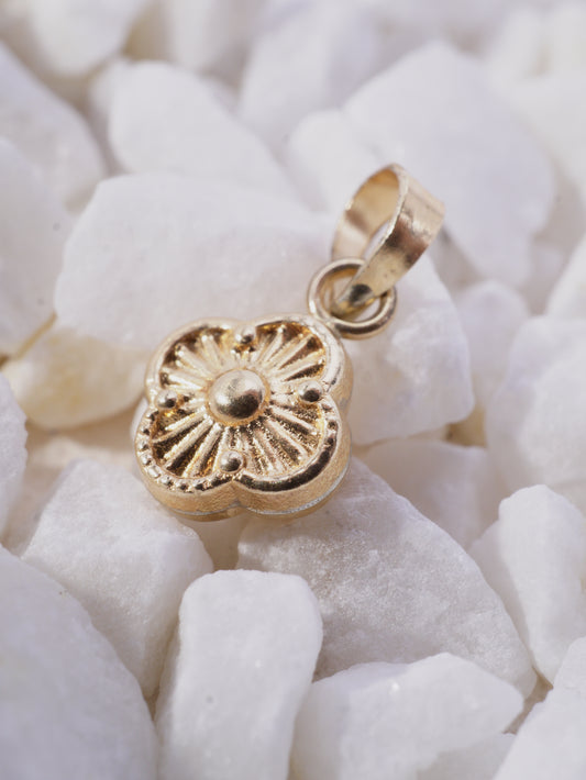 DIJE TREBOL DIAMANTADO PEQUEÑO