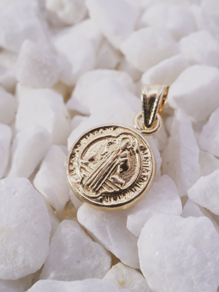DIJE MEDALLA SAN BENITO PEQUEÑA 0,55GR
