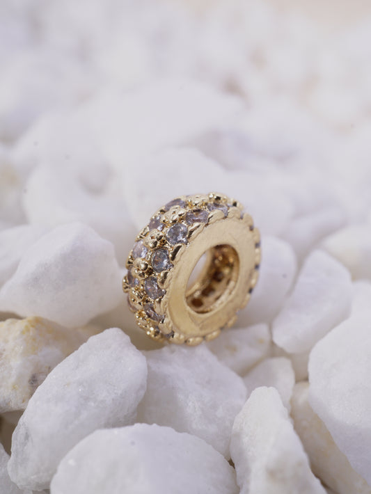 HERRAJE RONDEL DOBLE LINEA CIRCON BLANCO