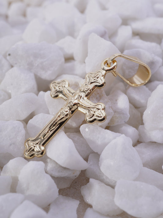 DIJE CRUZ CRISTO PUNTAS REDONDAS