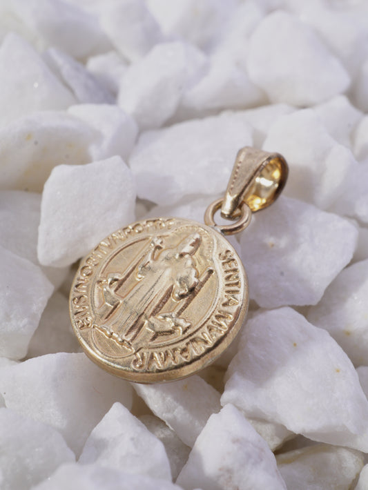 DIJE MEDALLA SAN BENITO MEDIANA