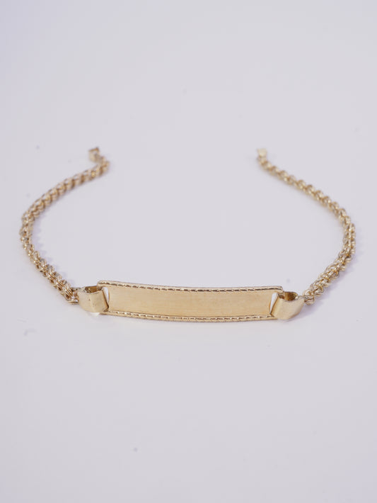 PULSERA PLACA BEBE BGT