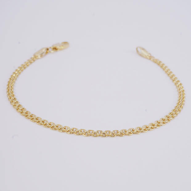 PULSERA CHINA 2MM DAMA O NIÑOS 16CM
