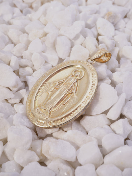DIJE MEDALLA VIRGEN MILAGROSA GRANDE 2,74GR