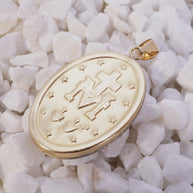 DIJE MEDALLA VIRGEN MILAGROSA GRANDE 2,74GR