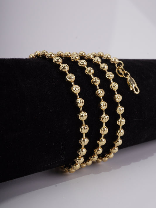 CADENA MILITAR DIAMANTADA 4MM 60CM