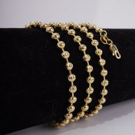 CADENA MILITAR DIAMANTADA 4MM 60CM