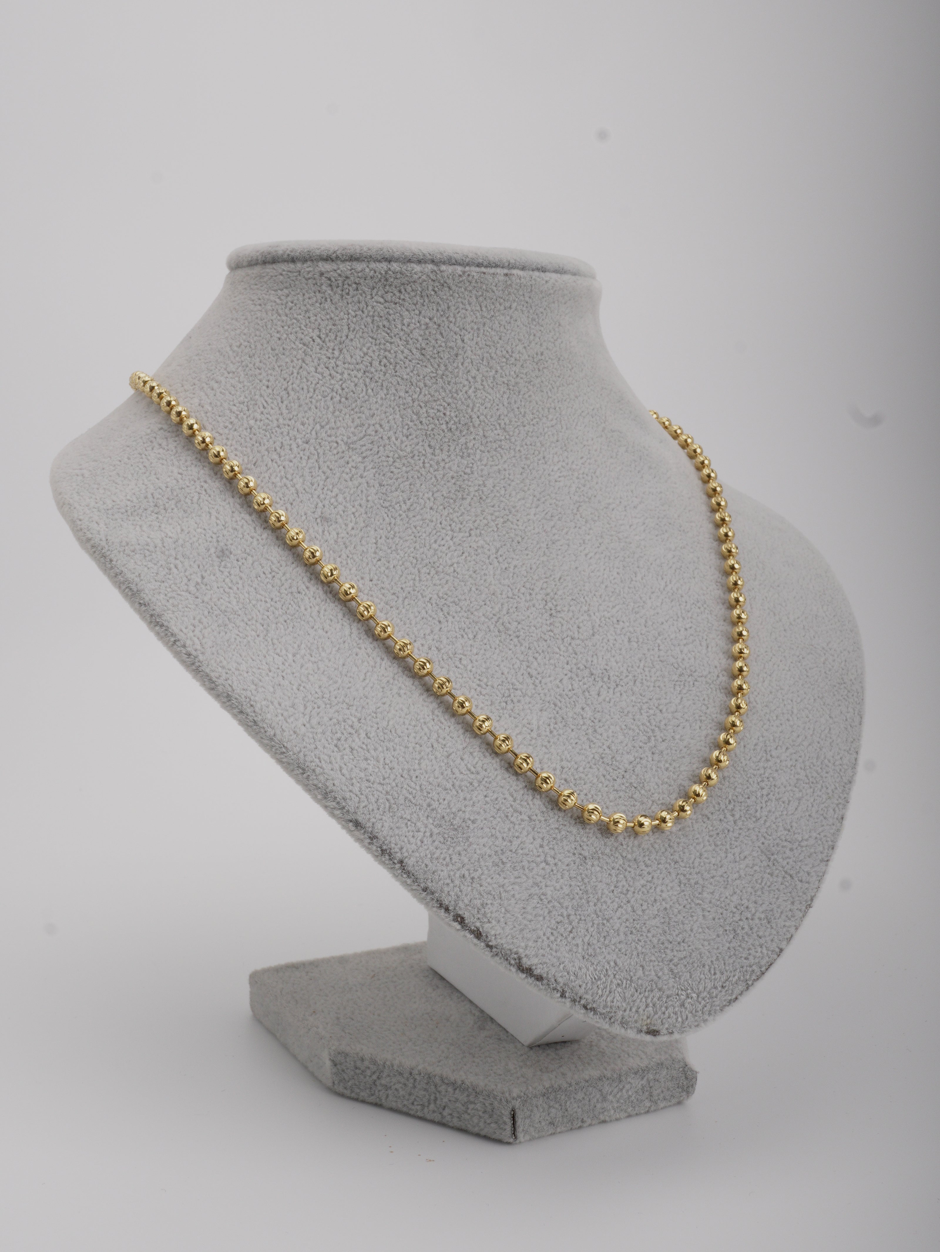CADENA MILITAR DIAMANTADA 4MM 60CM