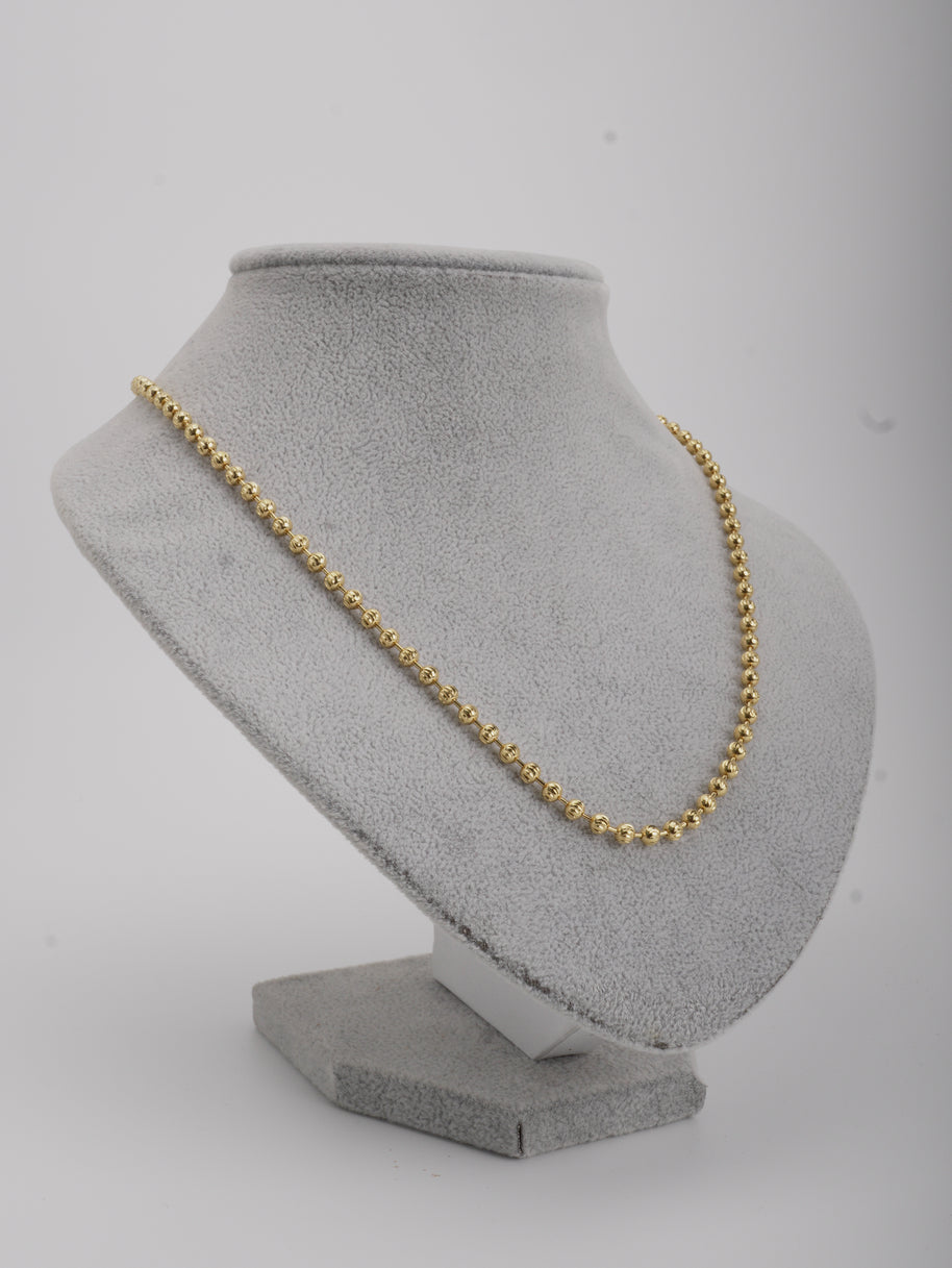 CADENA MILITAR DIAMANTADA 4MM 60CM