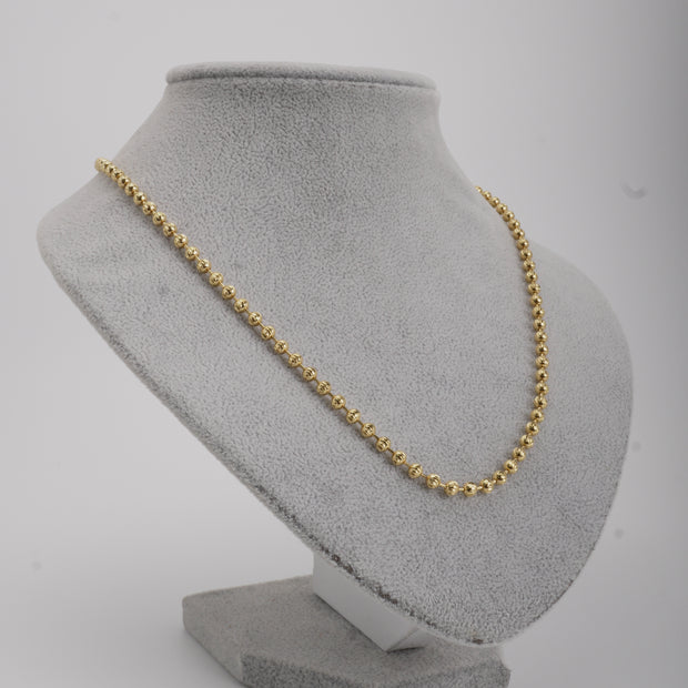 CADENA MILITAR DIAMANTADA 4MM 60CM