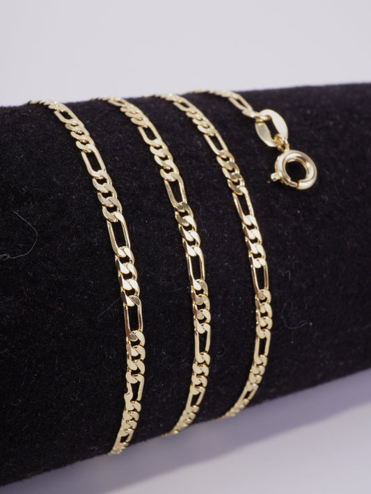 CADENA TRES POR UNO DELGADA 60CM 2,5MM