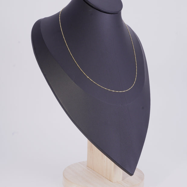 CADENA VENECIANA ENTORCHADA DELGADA 45CM