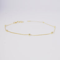 PULSERA VENECIANA 0.5MM CON BALIN 2MM