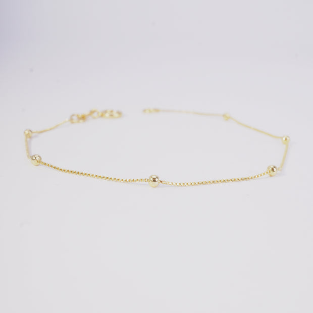 PULSERA VENECIANA 0.5MM CON BALIN 2MM