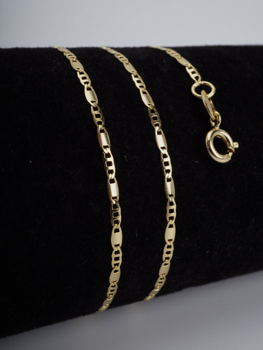 CADENA ESCALERA PLANA ESPEJO 50CM 2MM