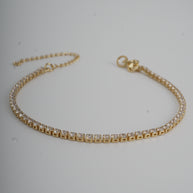PULSERA TENNI 2MM 19CM CIRCON BLANCO