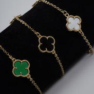 PULSERA VAN CLEEF NEGRA, VERDE Y BLANCA