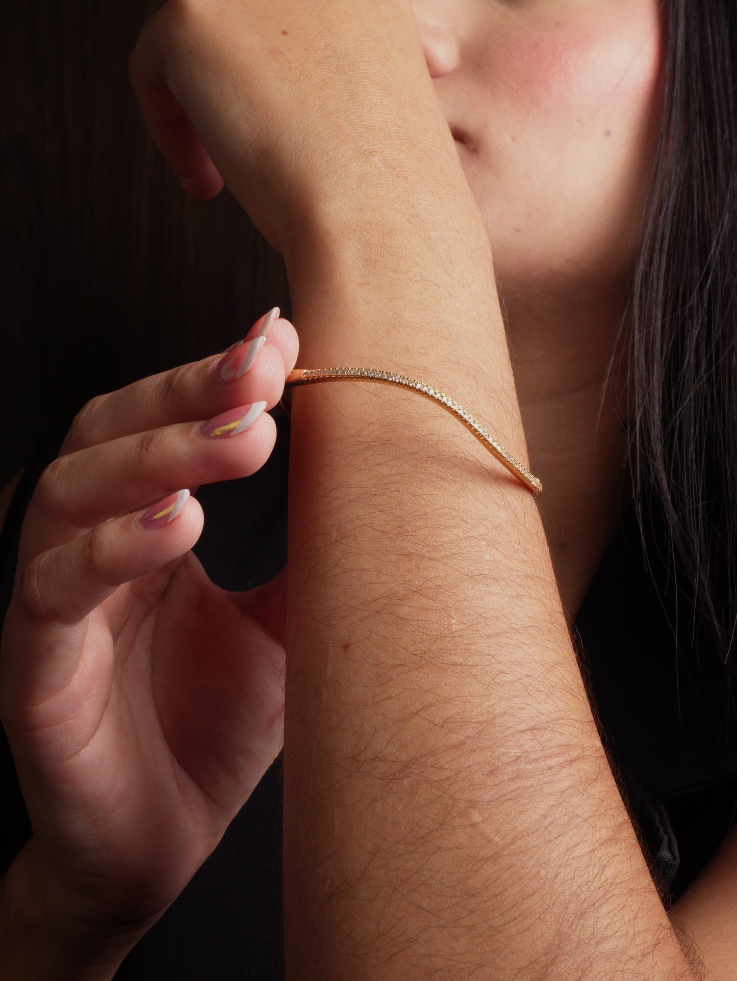 BRAZALETE CIRCON CURVO