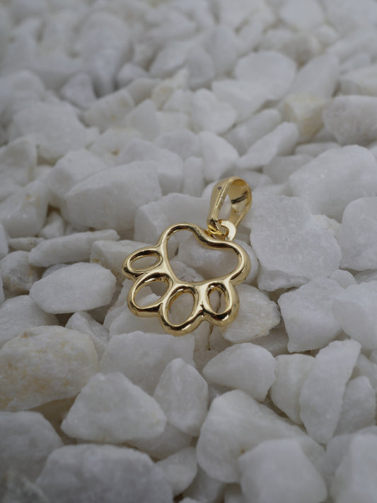 DIJE HUELLA PERRO SILUETA